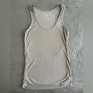 American Eagle Outfitters Gray Boyfriend Tank Top